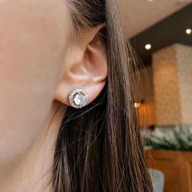 Silver Circle Earrings - Sterling Silver Earrings For Women - Silver Stud Earrings Earrings Brother & Sisters